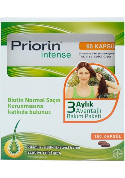 Priorin Intense 180 Kapsül Vitamin & Bitki Ekstraktı