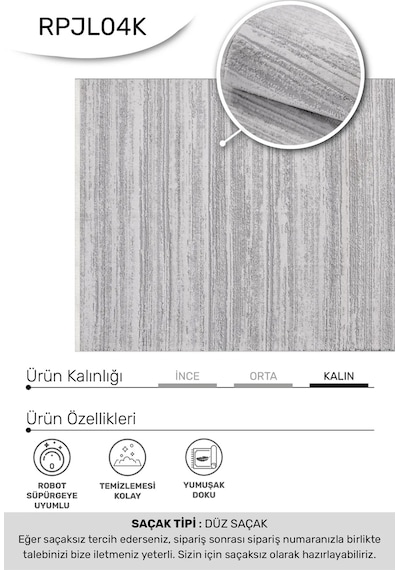Jalura-gri/bej- Özel Ölçü-salon,oturma Odası, Koridor Halısı-robot Süpürgeye Uyumlu-kolay Temizlenebilir