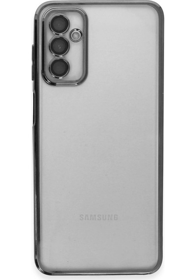 Muratech Newface Samsung Uyumlu Galaxy M23 Kılıf Razer Lensli Silikon - Siyah