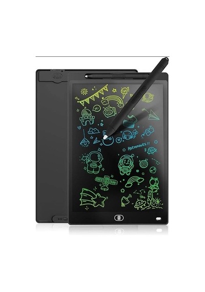 20 Inc Renkli Lcd Grafik Dijital Kalemli Çizim Tableti Yazı Tahta Not Yazma Eğitim Tableti Siyah Diğer