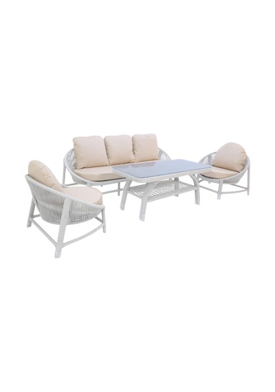 Marise Üçlü Rattan Bahçe Oturma Grubu 3+1+1+sehpalı Bahçe Takımı