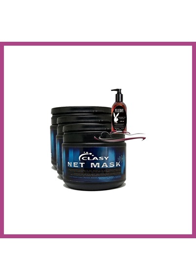 Gees Global Clasy Net Mask 450ml Saç Bakım Maskesi 3 Adet Ile 120ml Playboy Masaj Yağı Gbzs