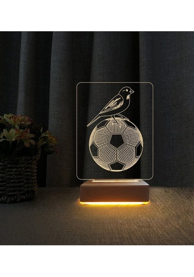 3d Led Gece Lambası Kanarya Tasarımlı Fenerbahçelilere Için Özel Hediye Doğum Günü Hediyesi