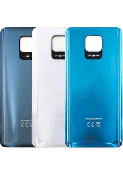 Xiaomi Redmi Note 9 Pro İle Uyumlu Arka Pil Kapak Mavi