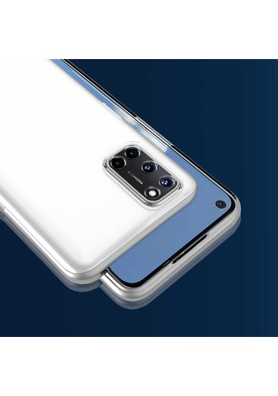 Oppo Reno 4 Kılıf Zore Kamera Korumalı Süper Silikon Kılıf Renksiz