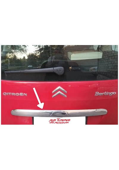Citroen Berlingo 2008 - 2018 Arası Krom Bagaj Çıtası Paslanmaz Çelik Crlbrgbg0000001