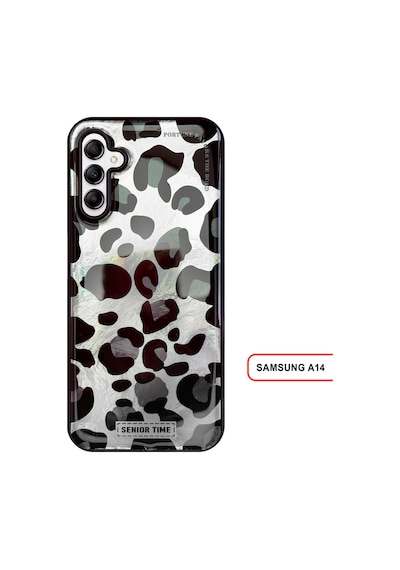 Samsung Galaxy A14 Uyumlu Lüks Leopar Desenli Silikon Telefon Kılıfı Desen5