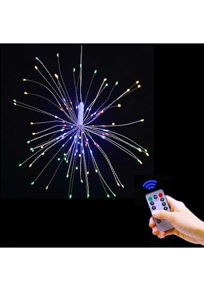 Dekor Düğün Işıkları Patlayan Led Işık Fire Work Warm Light Led Renkli Led Işık Kumandalı Led Işık Çok Renkli