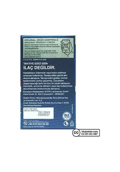 Nutraxin L-karnitin 60 Tablet Aromasız
