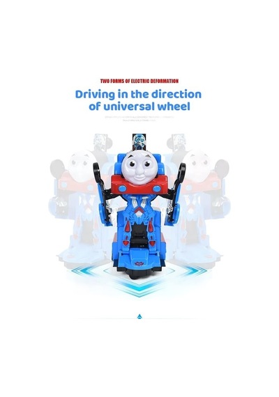 Thomas Tren Çarpınca 360 Dönen Müzikli Hareketli Robot Oyuncak Tren