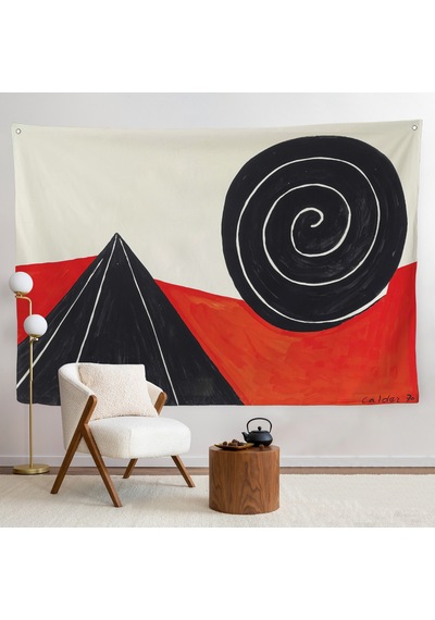 Alexander Calder - Piramit Ve Sarmal Duvar Örtüsü - Pyramid And Spiral-7111