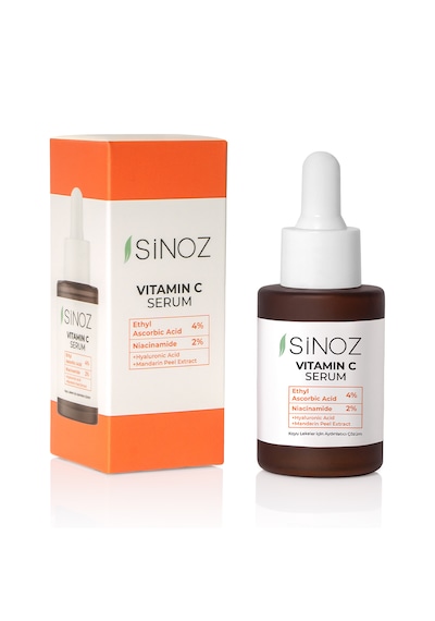 Sinoz Ton Eşitleyici Aydınlatıcı Vitamin C %4 Niacinamide %2 Yüz Serumu Tüm Ciltler İçin 30 ML