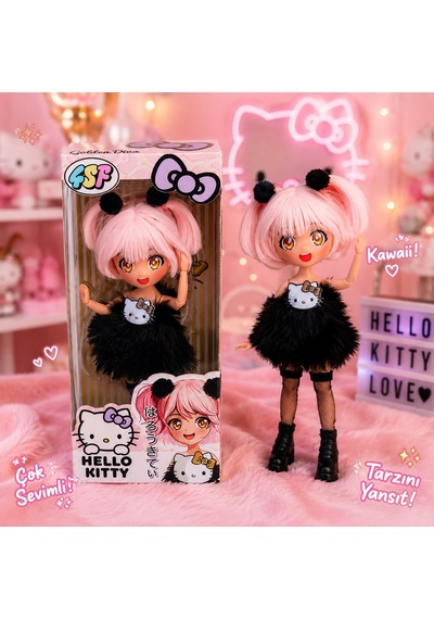 Hello Kitty Moda Bebek Lisanslı Kawaii Koleksiyon Oyuncağı 001