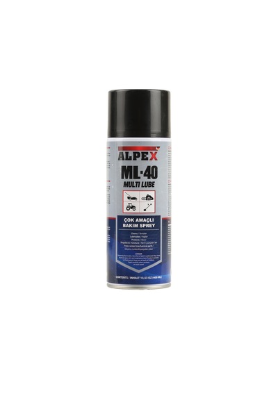 Alpex ML-40 Multi Lube Çok Amaçlı Bakım Spreyi 400 ML