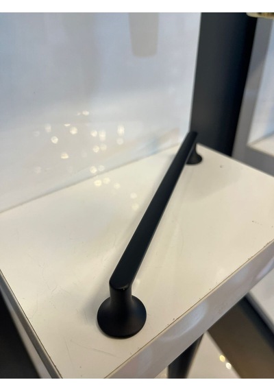 Turn Metal Kulp 160mm Mat Siyah Dolap Kapak Modern Çekmece Mobilya Kulbu Tv Ünite Komidin Konsol Mat Siyah
