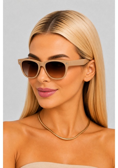 Wayfarer Unisex Güneş Gözlüğü Şık Tasarım Optik Uyumlu Kahverengi
