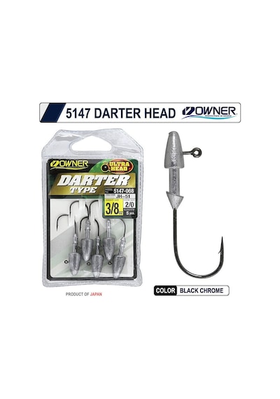 Owner 5147 Darter Head Type Levrek Silikon Yemi Jighead İğnesi 1 No - 1.8 Gr 1 Paket