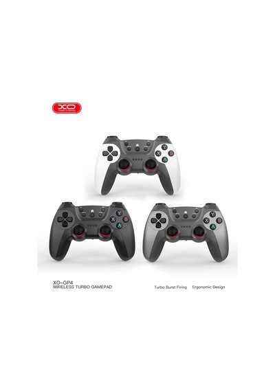 Gp4 2.4g Wireless Kablosuz Pilli Analog 2 Adet Oyun Kolu Konforlu Alet Eğlence Ürünü Siyah Gamepad