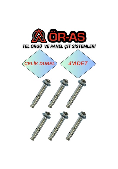 Çelik Dubel - 4 - Adet