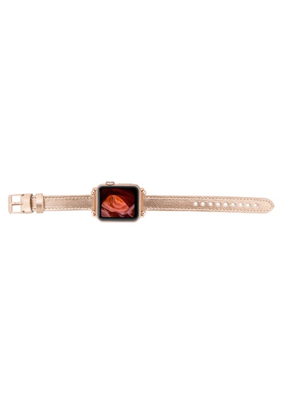 Bloomband Signature Golden Sand Leather Apple Uyumlu Watch Band - 44/45/46/49mm