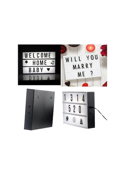 A4 Boyutunda Led Işıklı Yazı Panosu Lightbox