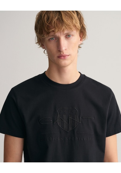 Gant Erkek T-shırt 2003140-005 2003140-005 Siyah Siyah