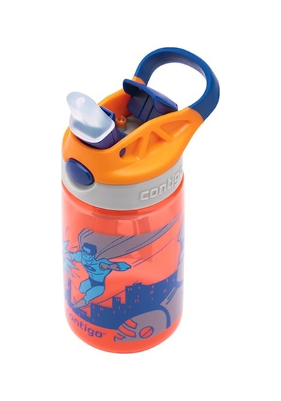 Contigo Gizmo Flip Süper Kahraman Çocuk Suluğu 420ml - Turuncu Turuncu