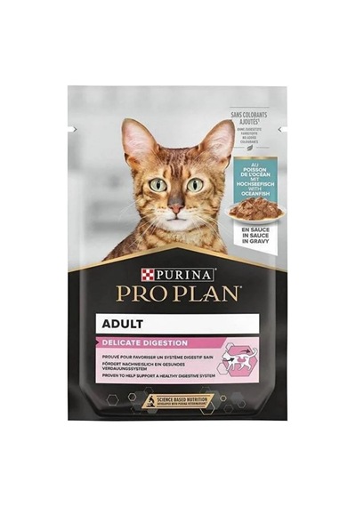 Pouch Delicate Okyanus Balıklı Yetişkin Kedi Ponch 85 Gr