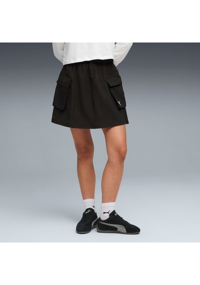 Puma Wardrobe Essentıals Kadın Kargo Etek 634584 01 Siyah