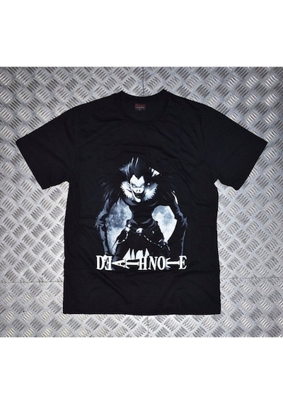 Stoned&Fame Deathnote Baskılı T-shirt SIYAH