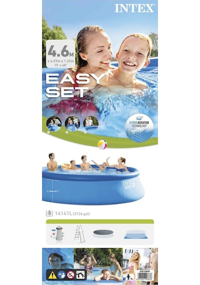 Intex Easy Set Havuz 457x122cm 26168 Çok Renkli