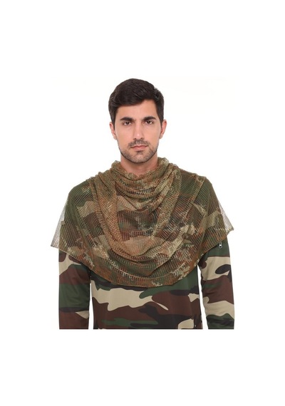 Halbart Single Sword Puşi Unisex Fular,askeri Şal,gizlenme Ağı 90x180 Cm Renk2 Kamuflaj