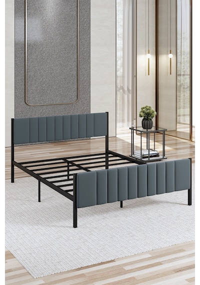 Lotus Metal Karyola 150x200 Cm Antrasit Renk 150 x 200 CM