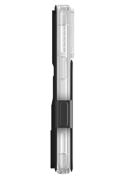 İphone 18 Pro Max Kılıf M-safe Özellikli Amazingthing Titan Lens Flip Serisi Kartlıklı Kapak Siyah