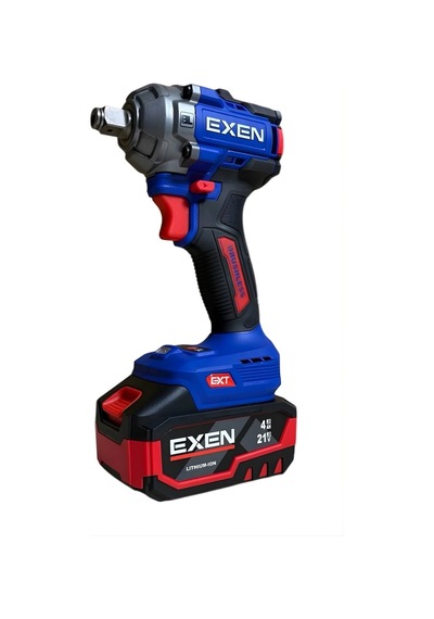 Exen EN214 21V 4AH EX018026 Kömürsüz Şarjlı Makina 2'li Set