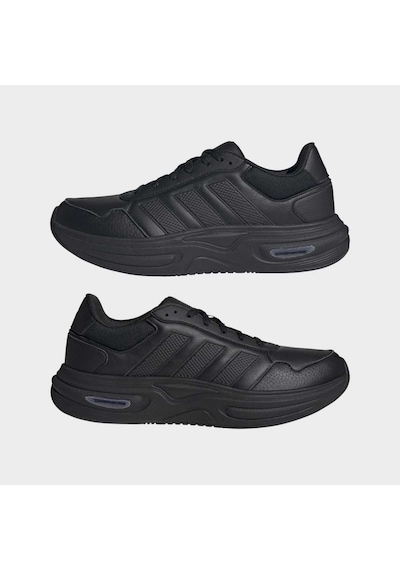 Adidas Kj4255 Cloudfoam Cuxxıon - Leather Erkek Günlük Spor Ayakkabısı Siyah