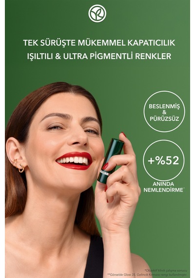 Yves Rocher Rouge Botanique Ultra Renkli Nemlendirici Saten Ruj - 200. Pembe Mercan -vegan-3.5g 200 Pembe Mercan