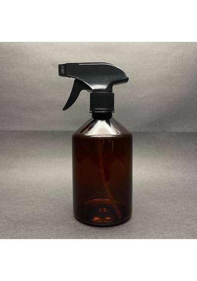 500 Ml Siyah Tetik Spreyli Kahverengi Plastik Şişe , 500 Cc Spreyli Plastik Şişe X 4 Adet