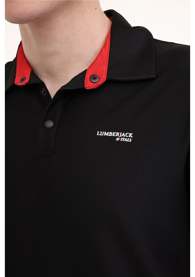 Lumberjack Erkek Polo Yaka T Shirt 12ıtl401 5fx Siyah SIYAH
