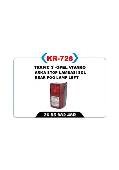Drnds Arka Sis Lambası Sol Trafıc 3 -opel Vıvaro