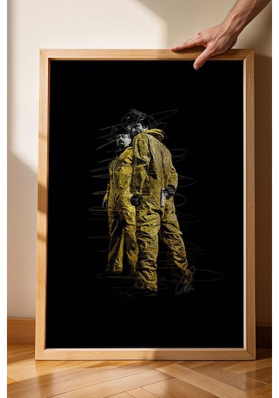 Breaking Bad Çerçeveli Tablo Walter White Jesse Pinkman - Estetik Poster