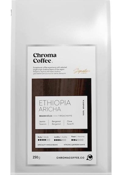 Chroma Coffee Signature Series Çekirdek Kahve Seti-5 %100 Nitelikli Arabica 3x250gr Çekirdek Kahve