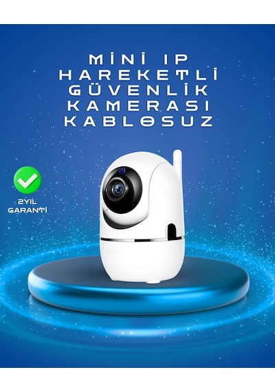 Full Hd 1080p Kablosuz Pan & Tilt Güvenlik Kamerası - Hareket Takipli Ve İki Yönlü Sesli