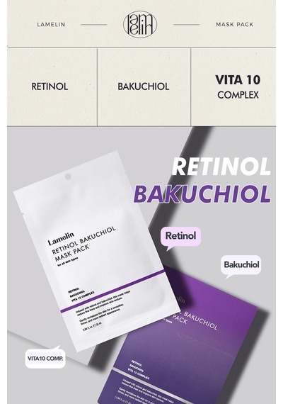Retinol Ve Bakuchiol İçeren Yoğun Bakım Maskesi Retinol + Bakuchiol Mask Pack