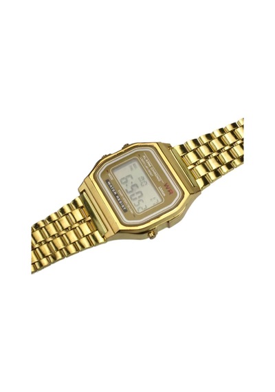Cevira Gold Kordon Dijital Klasik Unisex Vintage Retro Saat