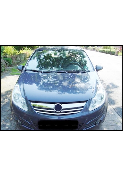 Opel Corsa D Krom Ön Panjur 3 Prç. 2006 - 2014 Arası P.Çelik Opel Corsa D Krom Ön Panjur 3 Prç. 2006 - 2014 Arası P.Çelik