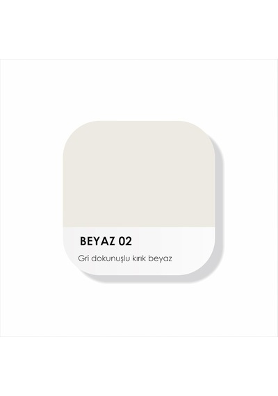 Akrilik Su Bazlı Silinebilir İç Cephe Duvar Boyası, 200ml, Özel Mat, Silikon Katkılı - 2023 Summer Palette - Beyaz 02 1