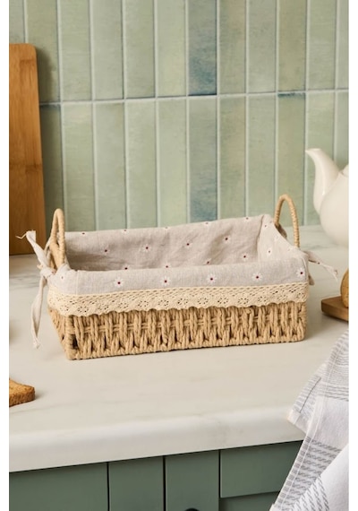 Karaca Daisy Ekmek Sepeti Vizon 25 Cm