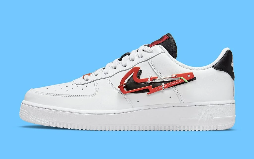 Nike Air Force 1 Low Carabiner Swoosh Red Spor Ayakkabı Çok Renkli