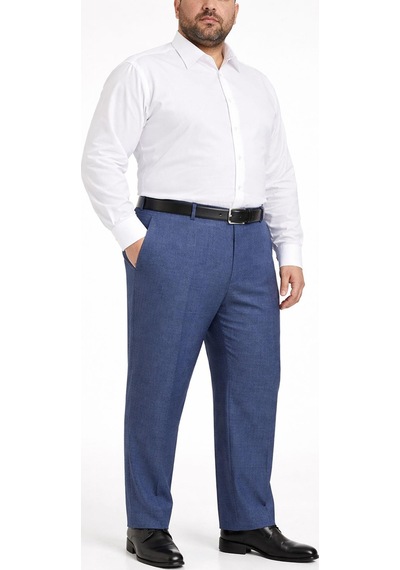 Classics Men Caserta Büyük Beden Erkek Kumaş Pantolon - 7561 Mavi